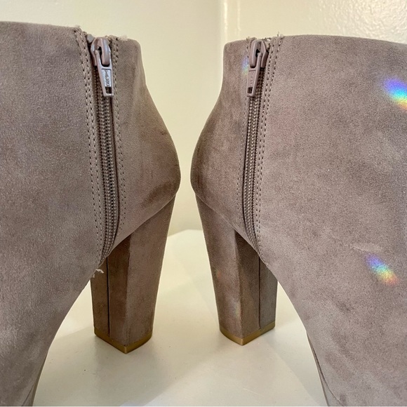LC Faux Suede Taupe Boots - Picture 11 of 12